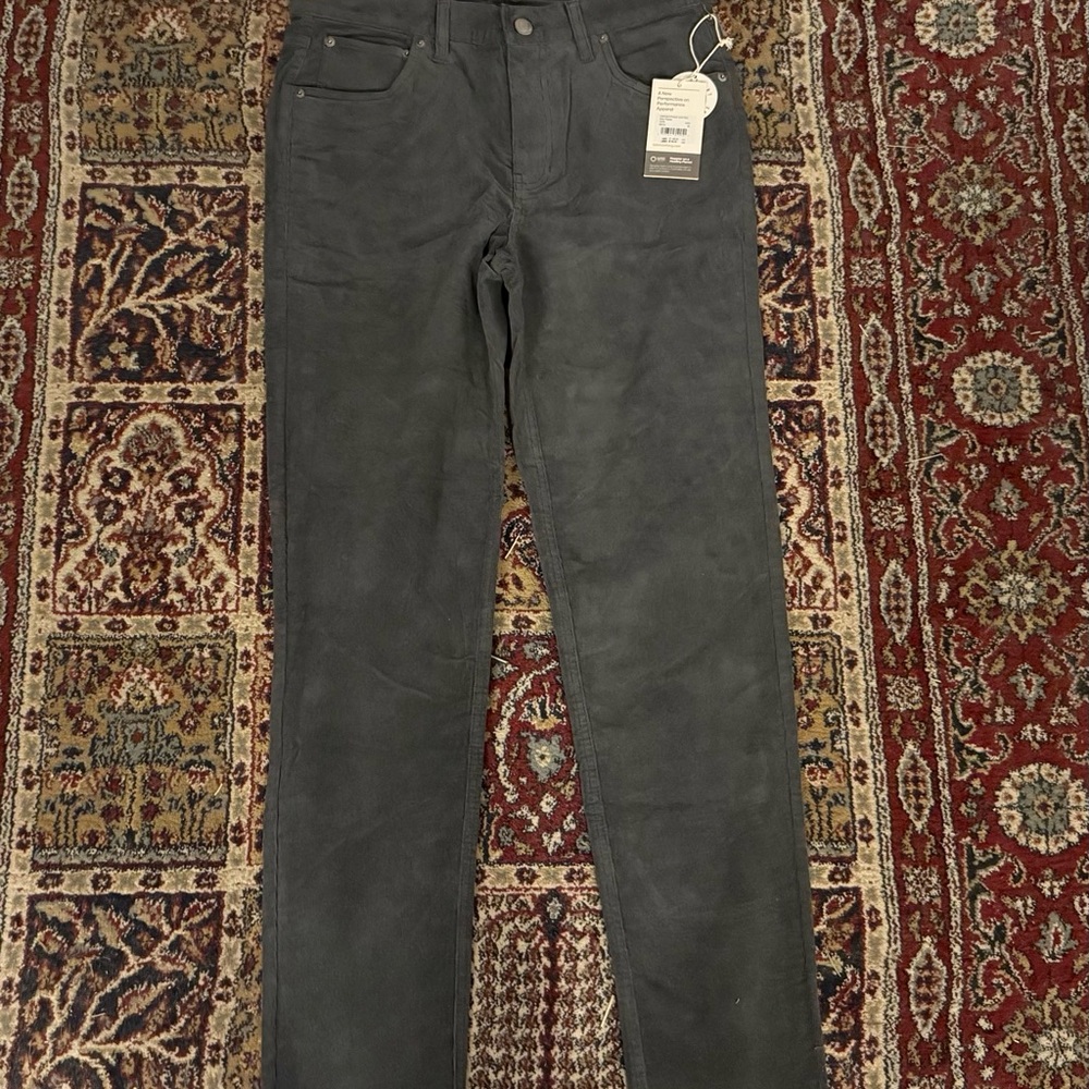 Vuori Optimist 5-Pocket Corduroy Pants 30x32 Dark Pewter